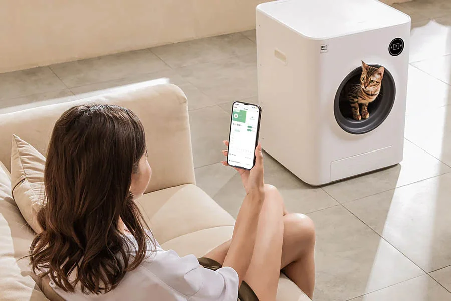 cat self cleaning litter box